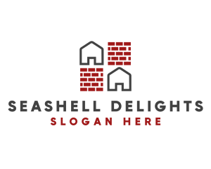 Brick Wall House logo design