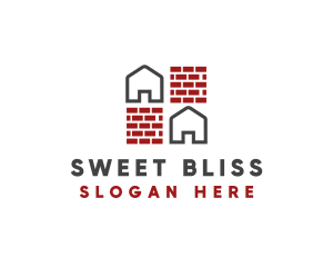 Brick Wall House logo design