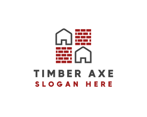 Brick Wall House logo design