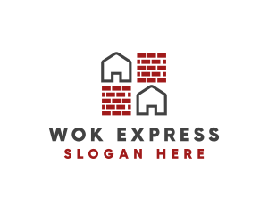 Brick Wall House logo design