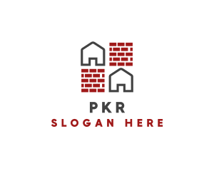 Brick Wall House logo design