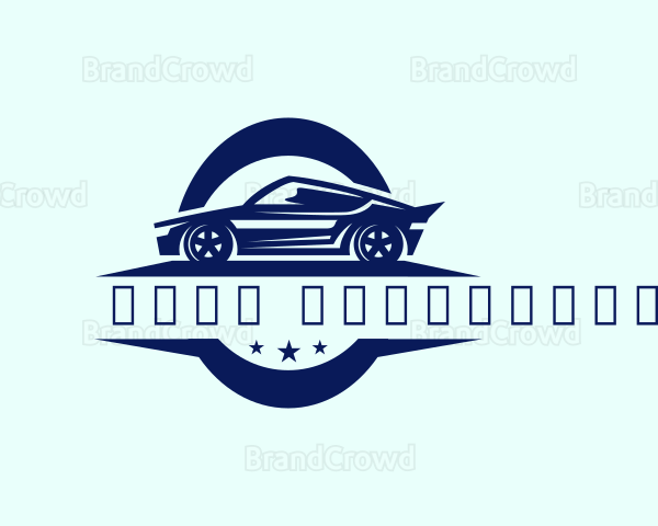 Racing Car Garage Logo