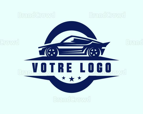 Racing Car Garage Logo