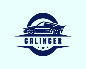 Dealership - Racing Car Garage logo design