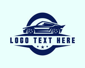 Touring - Racing Car Garage logo design