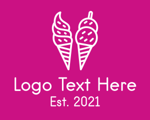 Sorbet - Ice Cream Sundae Cone logo design