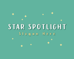 Cute Sparkle Star Boutique logo design