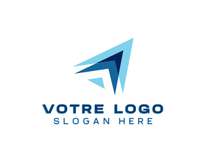 Logistics - Plane Shipment Forwarding logo design