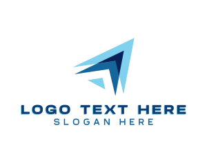 Delivery - Plane Shipment Forwarding logo design