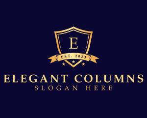 Elegant Security Shield logo design