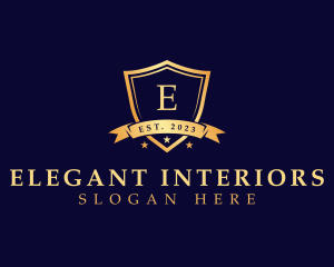 Elegant Security Shield logo design