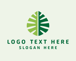 Produce - Organic Nature Leaf logo design