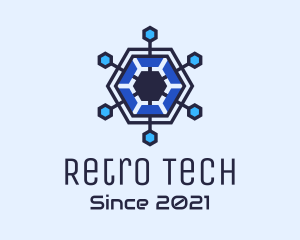 Hexagon Tech Network  logo design