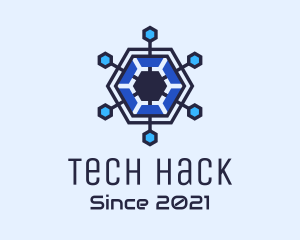 Hexagon Tech Network  logo design