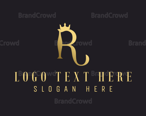 Elegant Regal Crown Logo