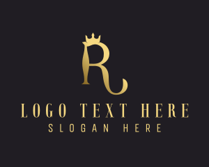 Letter - Elegant Regal Crown logo design