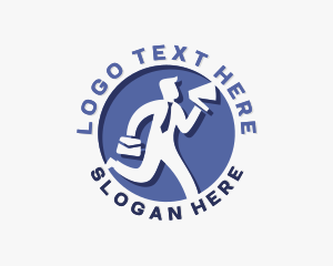 Running - Human Resource Employee Outsourcing logo design