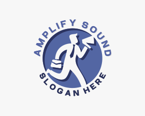 Megaphone - Human Resource Employee Outsourcing logo design