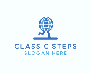 Blue Global Runners logo design