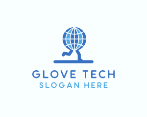 Blue Global Runners logo design