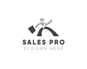 Salesman - Human Employee Recruitment logo design