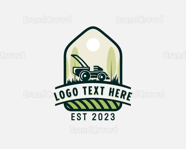 Lawn Care Grass Cutting Logo