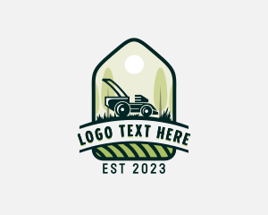 Lawn Care Grass Cutting Logo