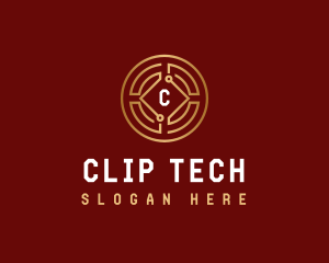 Coin Tech Cryptocurrency logo design