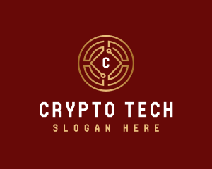 Cryptocurrency - Coin Tech Cryptocurrency logo design