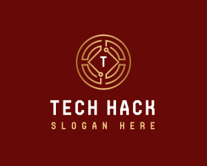 Coin Tech Cryptocurrency logo design