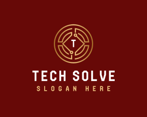 Coin Tech Cryptocurrency logo design