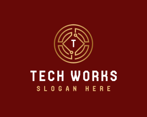 Coin Tech Cryptocurrency logo design