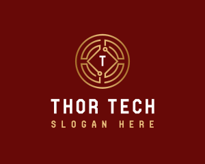 Coin Tech Cryptocurrency logo design