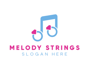 Wedding Ring Music logo design