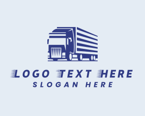 Closed Van - Freight Cargo Trucking logo design