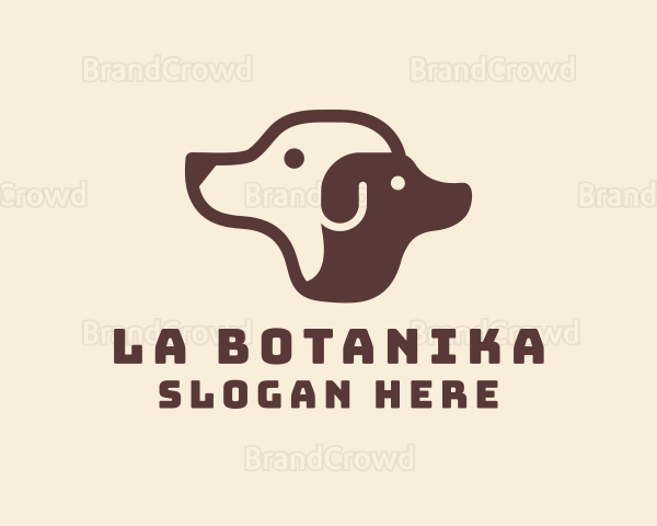 Brown Puppy Dog Logo