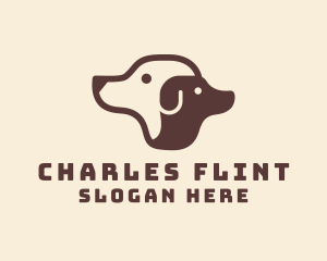 Pet - Brown Puppy Dog logo design