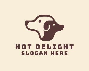 Brown Puppy Dog logo design