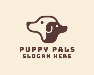 Brown Puppy Dog logo design