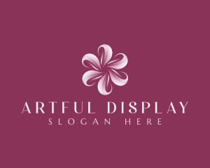 Sakura Floral Swirl logo design