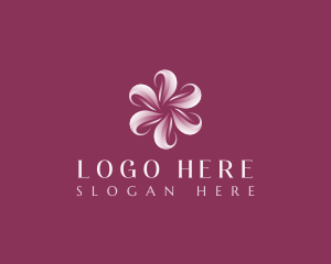 Swoosh - Sakura Floral Swirl logo design