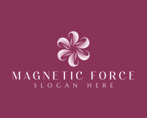 Sakura Floral Swirl logo design