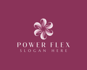 Sakura Floral Swirl logo design