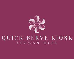 Sakura Floral Swirl logo design