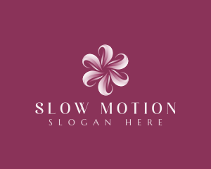 Sakura Floral Swirl logo design