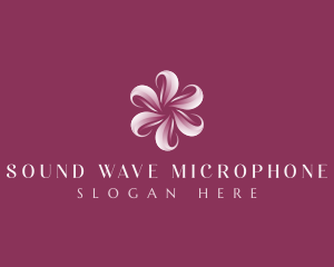 Sakura Floral Swirl logo design