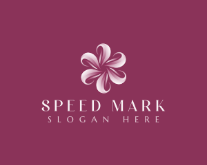 Sakura Floral Swirl logo design