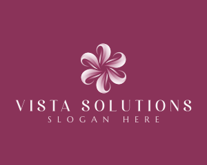 Sakura Floral Swirl logo design