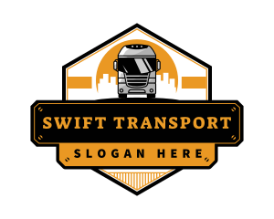 Bus Transport Logistic logo design