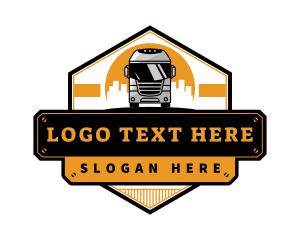 Transport - Bus Transport Logistic logo design